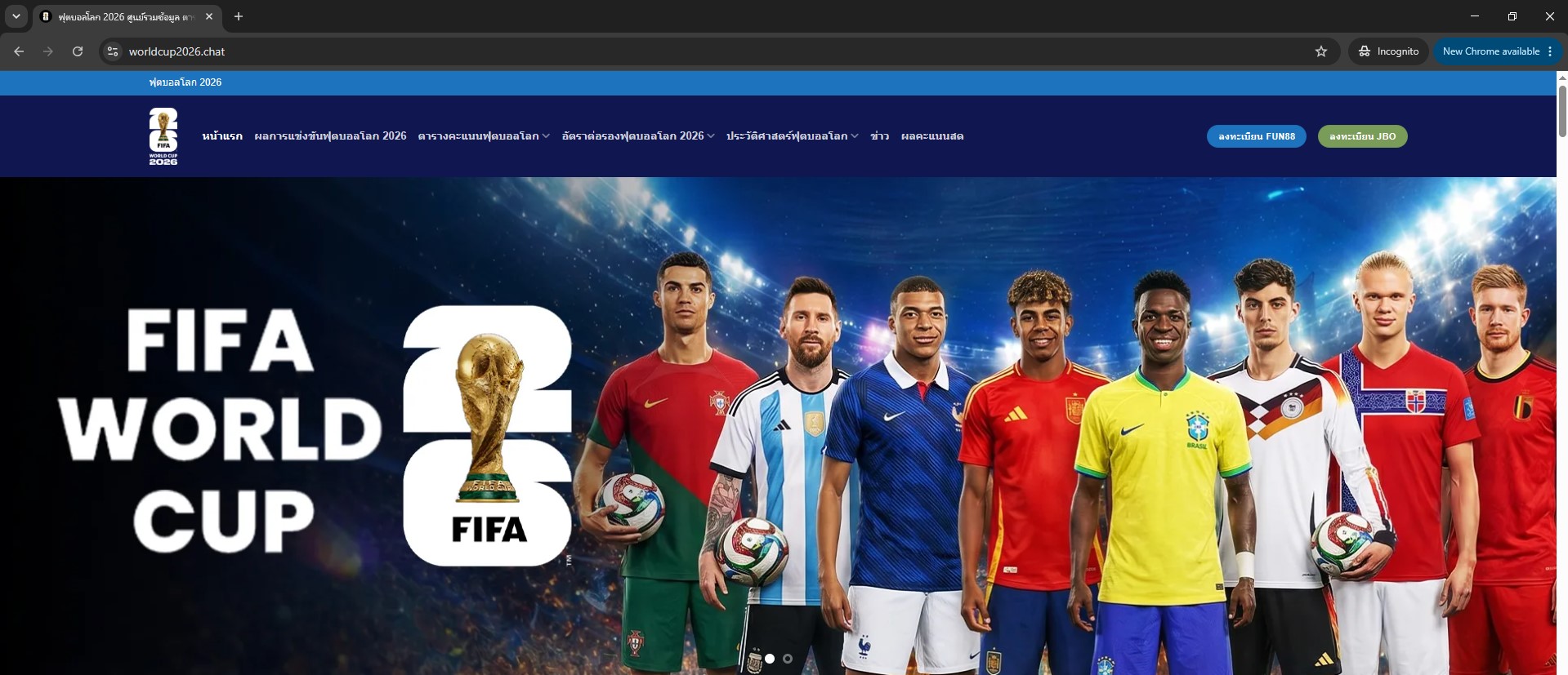 เดิมพันบอลโลกรอบชิง Bet on World Cup final
